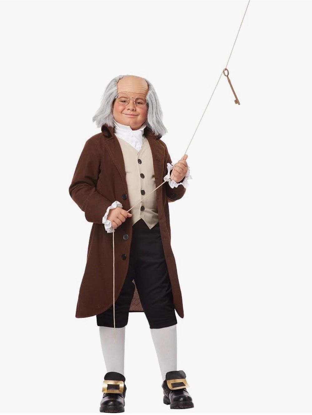 California Costumes Boys Benjamin Franklin Costume Medium 8-10